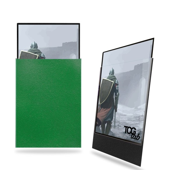TCGLAB - BUSTE PROTETTIVE STANDARD 100 ULTRA CLEAR - MATTE GREEN/BLACK - (TL010)
