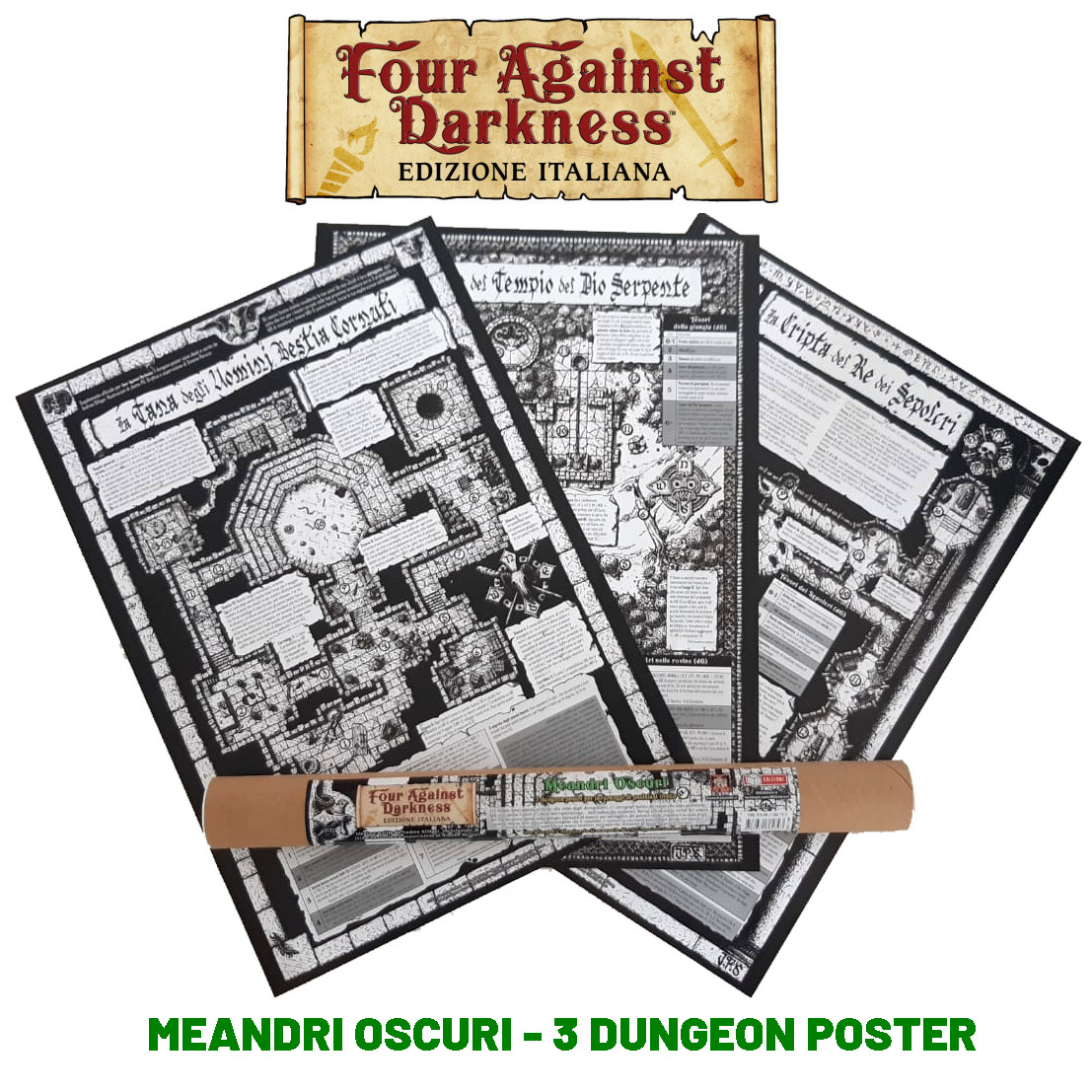 FOUR AGAINST DARKNESS: MEANDRI OSCURI - 3 DUNGEON POSTER