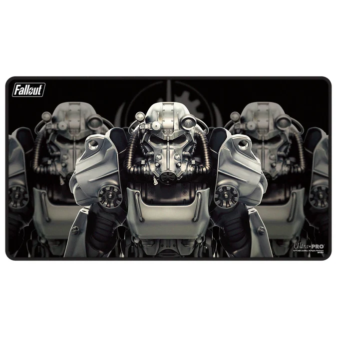 E-16587 - FALLOUT BROTHERHOOD OF STEEL - BLACK-STITCHED PLAYMAT E-16587 - FALLOUT BROTHERHOOD OF STEEL - BLACK-STITCHED PLAYMAT