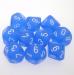 27206 FROSTED BLUE/WHITE SET OF TEN D10'S