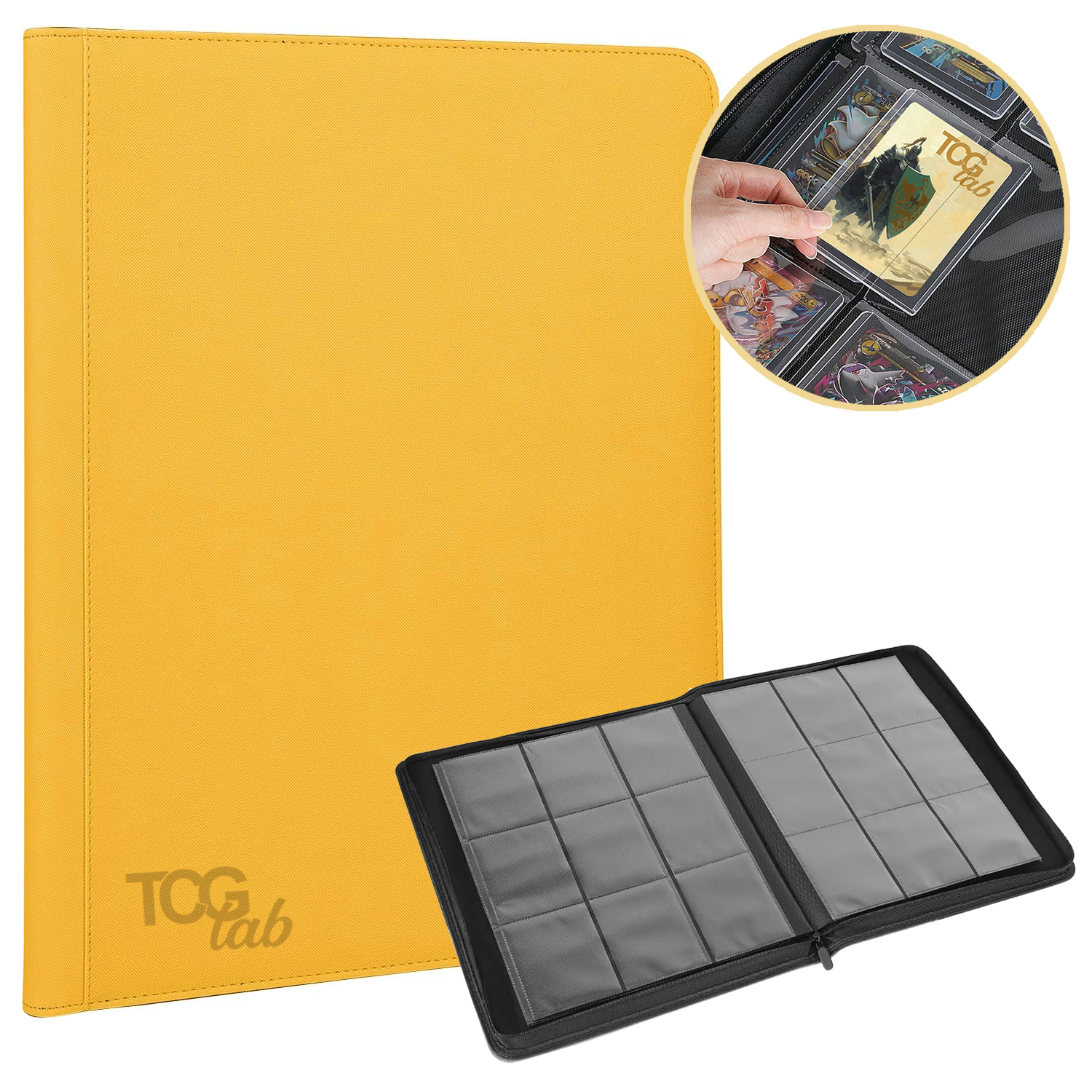 TCGLAB - ALBUM PER TOPLOADER 9 TASCHE - GIALLO TCGLAB - ALBUM PER TOPLOADER 9 TASCHE - GIALLO