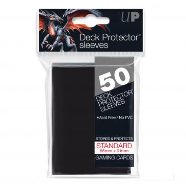 E-82669	50PZ BLACK STANDARD DECK PROTECTORS