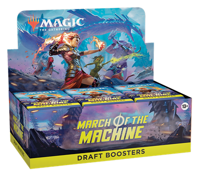 PROMO MARCH OF THE MACHINE DRAFT BOOSTER DISPLAY - MIN 6 BOX BUSTE ITALIANO - PAG. ANT.