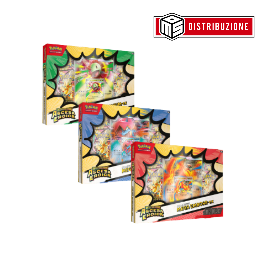 POKEMON - COLLEZIONE MEGA EMBOAR-EX MEGA FERALIGATR-EX MEGA MEGANIUM-EX - (1PZ CASUALE) (COD: 10313)