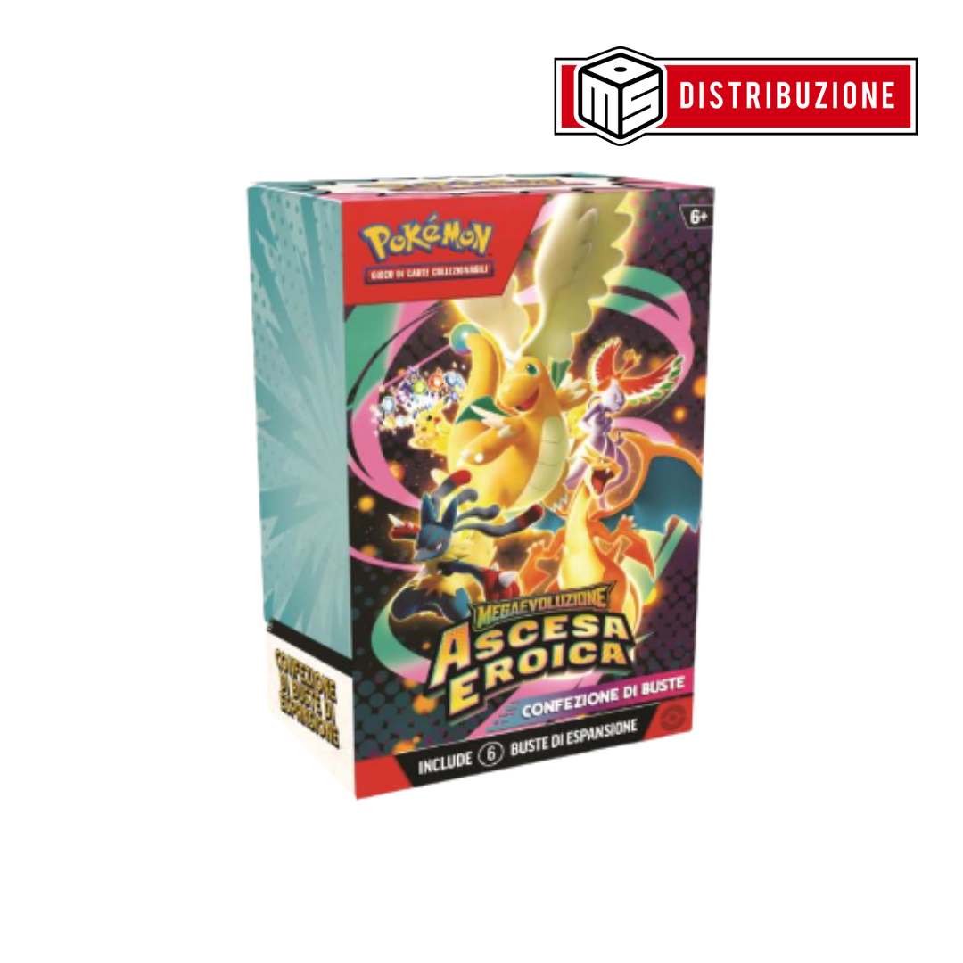 POKEMON - MEGAEVOLUZIONE ASCESA EROICA - BUNDLE 6 BUSTE - (1PZ) COD: 10311 POKEMON - MEGAEVOLUZIONE ASCESA EROICA - BUNDLE 6 BUSTE - (1PZ) COD: 10311