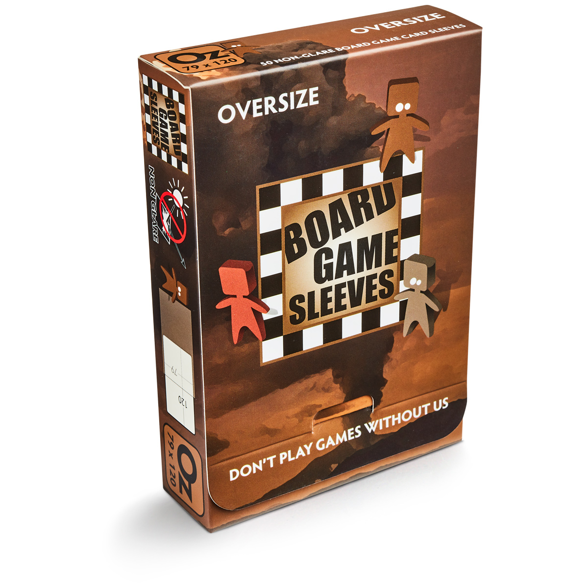 BOARD GAME SLEEVES - OVERSIZE (82X124) NON-GLARE - BUSTINE OPACHE (50)