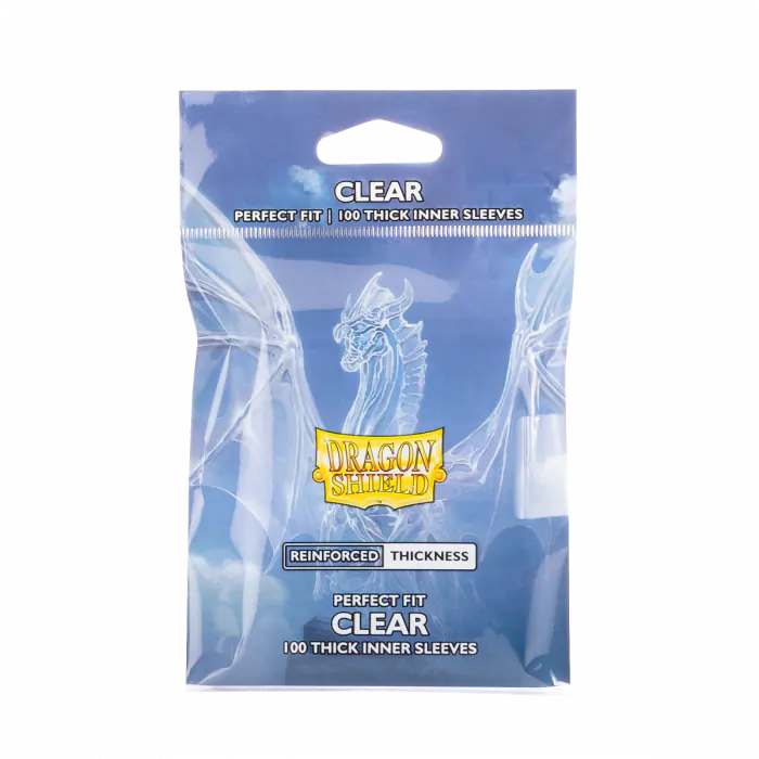 DRAGON SHIELD - PERFECT FIT THICK INNER SLEEVES 100 - CLEAR (AT-13004)