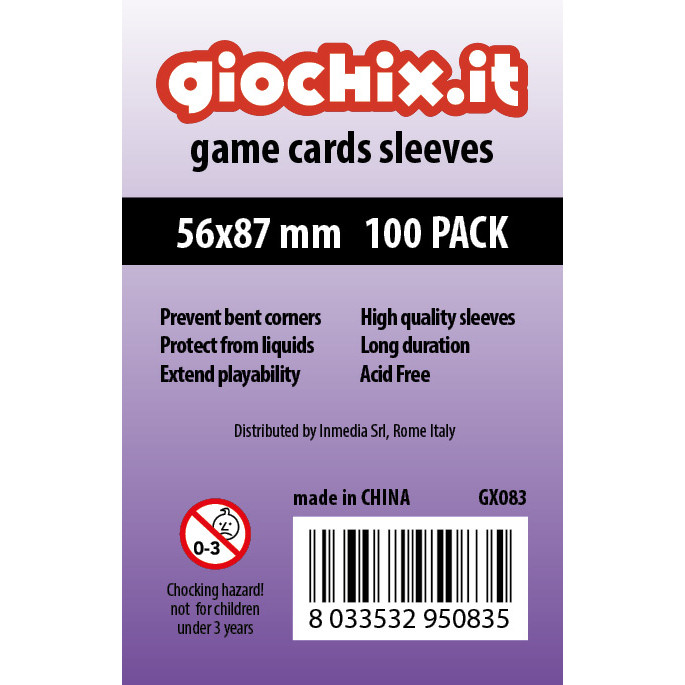 100 BUSTINE GIOCHIX STANDARD 56X87MM (GX083)