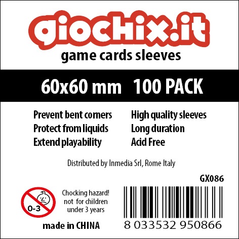 100 BUSTINE GIOCHIX STANDARD 60X60MM (GX086)