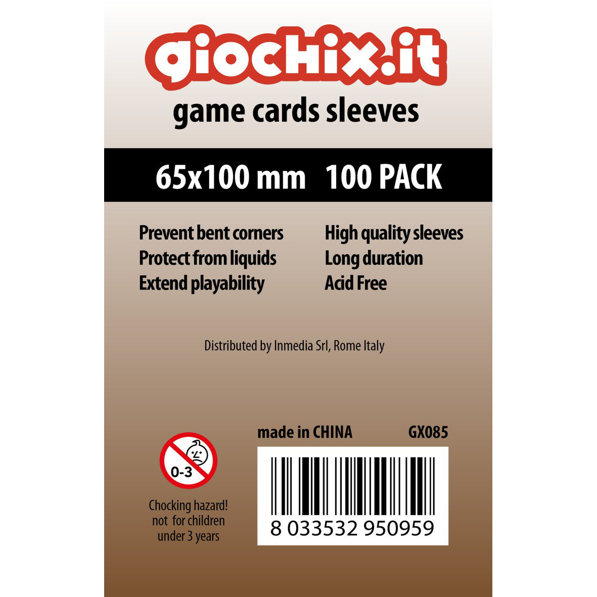 100 BUSTINE GIOCHIX STANDARD 65X100 MM (GX095)