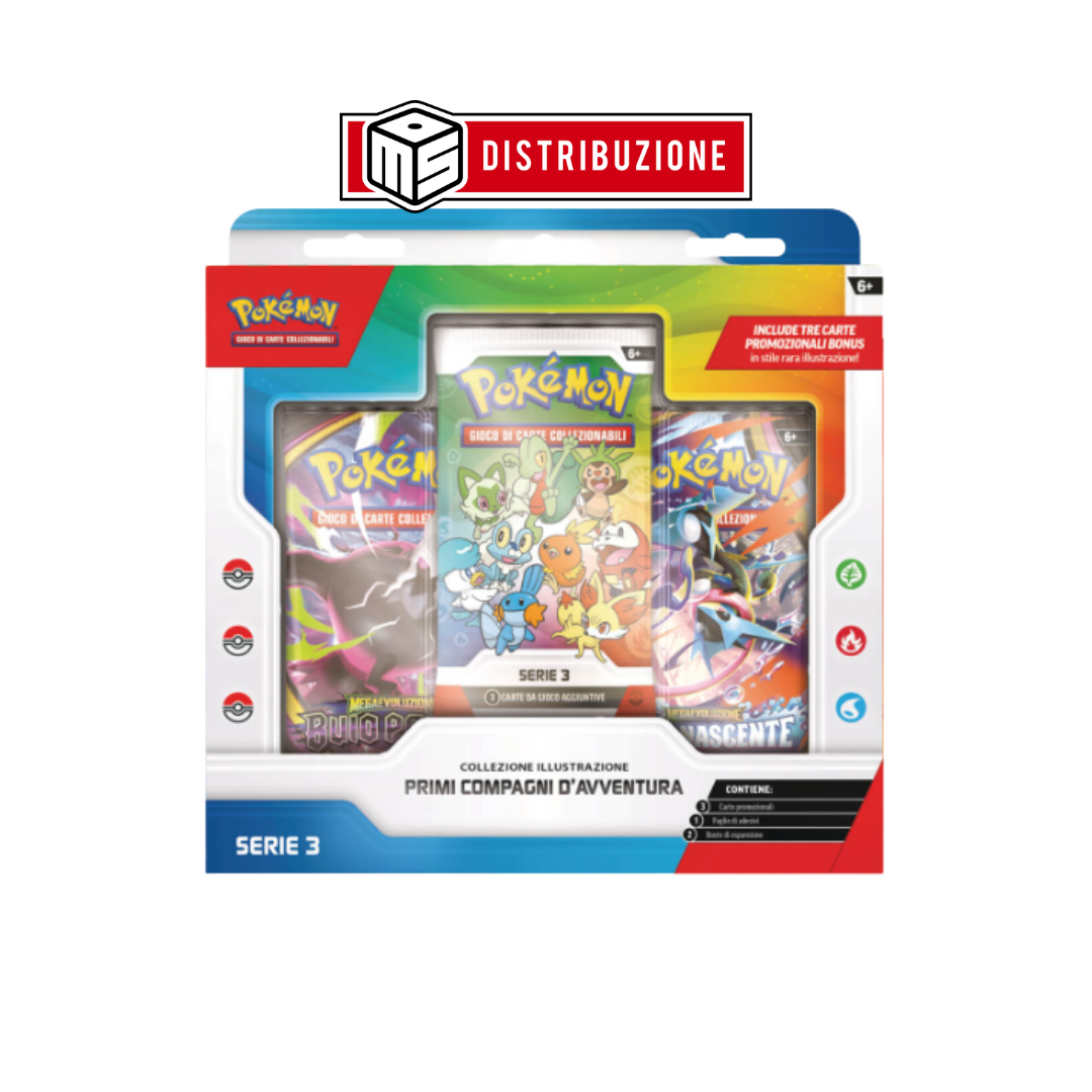 POKEMON - COLLEZIONE ILLUSTRAZIONE PRIMI COMPAGNI D'AVVENTURA SERIE 3 - (1PZ) COD: 10410 POKEMON - COLLEZIONE ILLUSTRAZIONE PRIMI COMPAGNI D'AVVENTURA SERIE 3 - (1PZ) COD: 10410