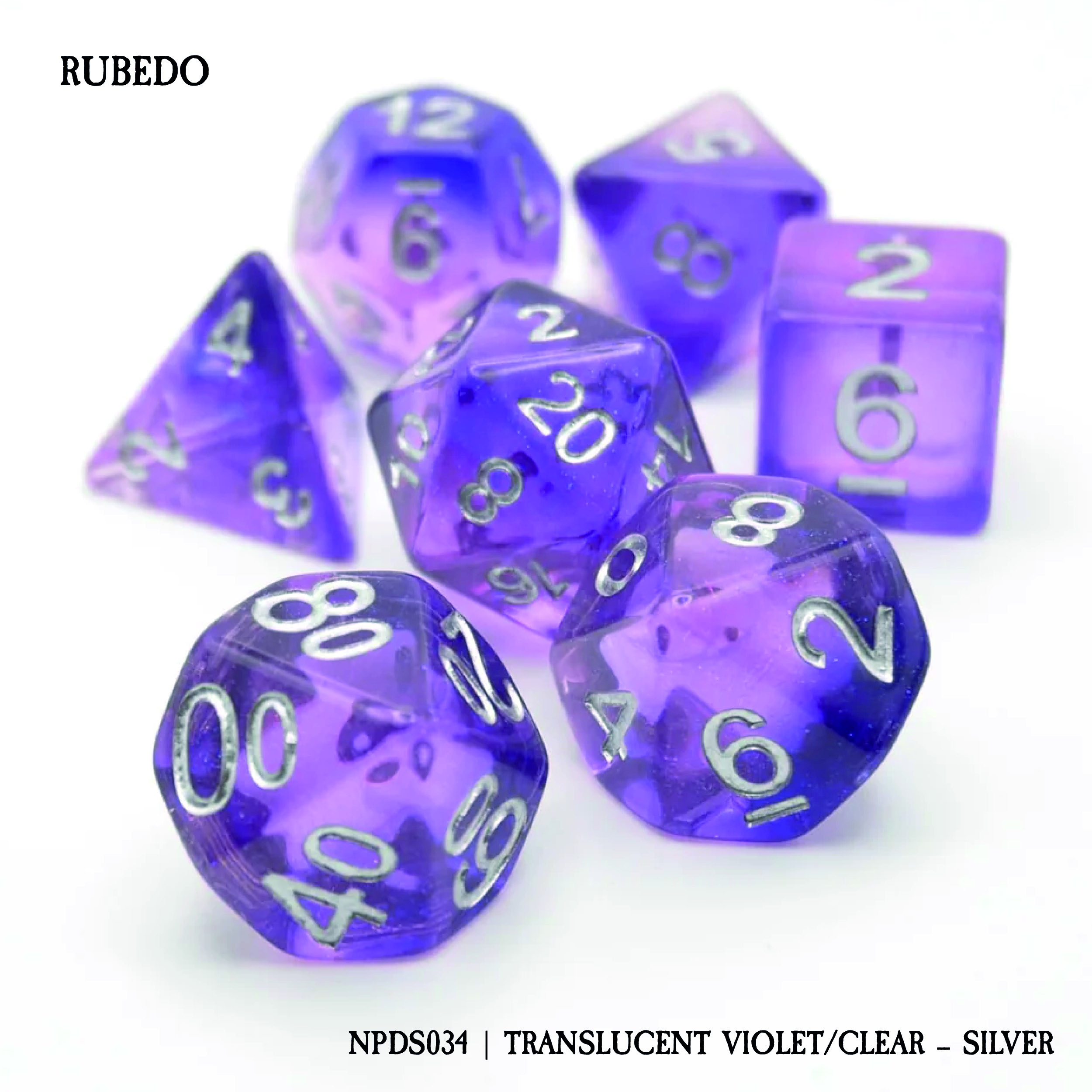 RUBEDO: TRANSLUCENT VIOLET/CLEAR - SILVER (NPDS034)