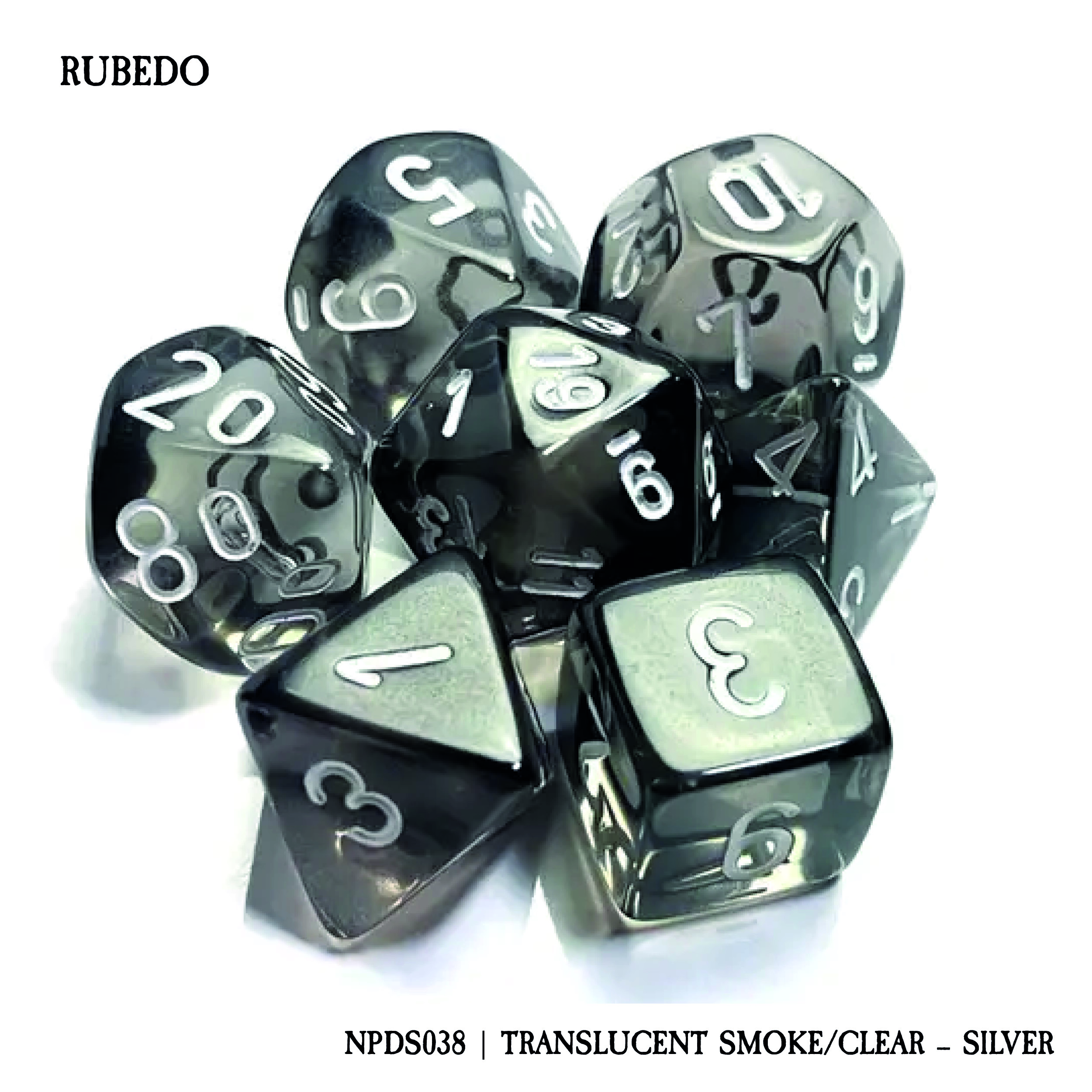 RUBEDO: TRANSLUCENT SMOKE/CLEAR - SILVER (NPDS038)
