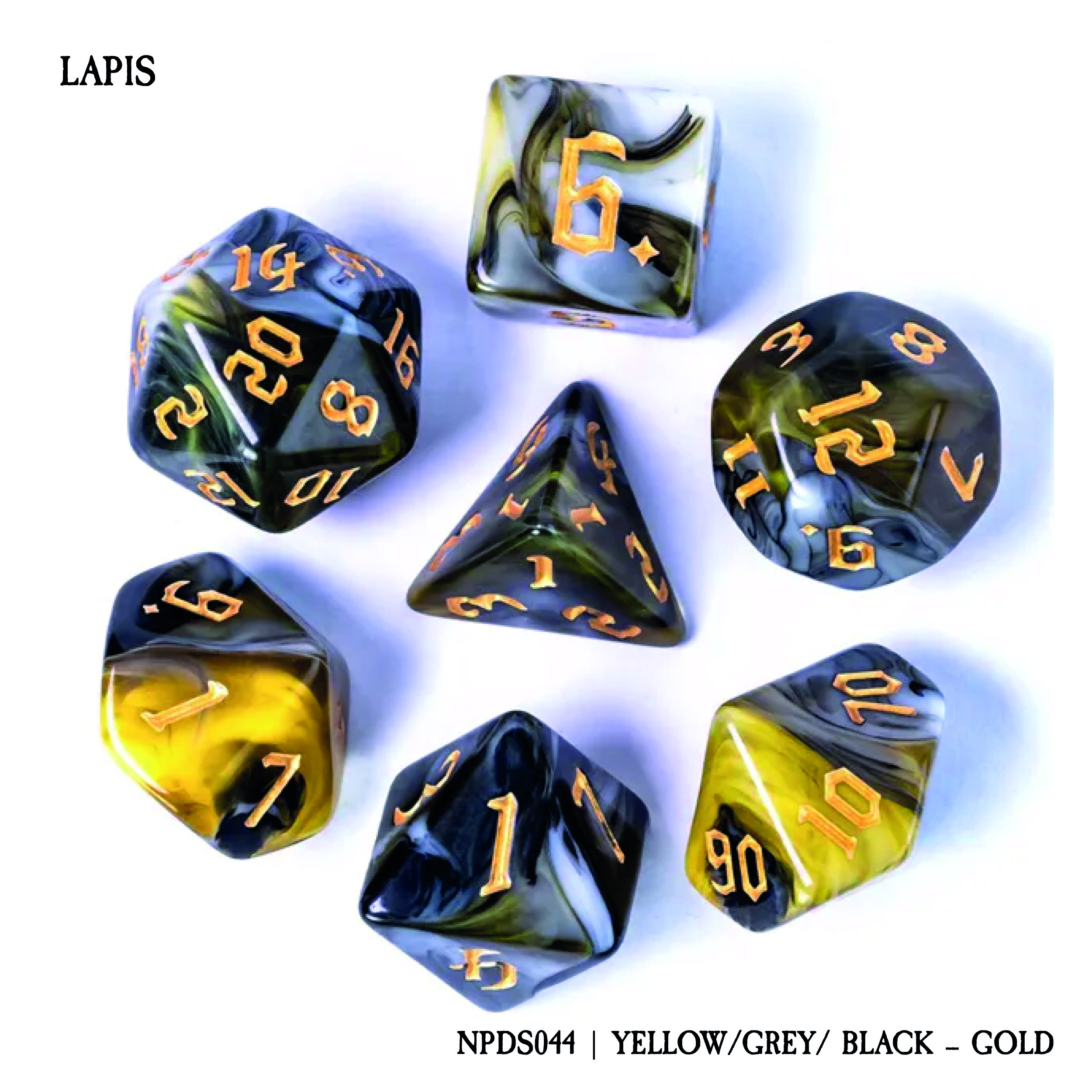 LAPIS: YELLOW/GRAY/BLACK - GOLD (NPDS044)