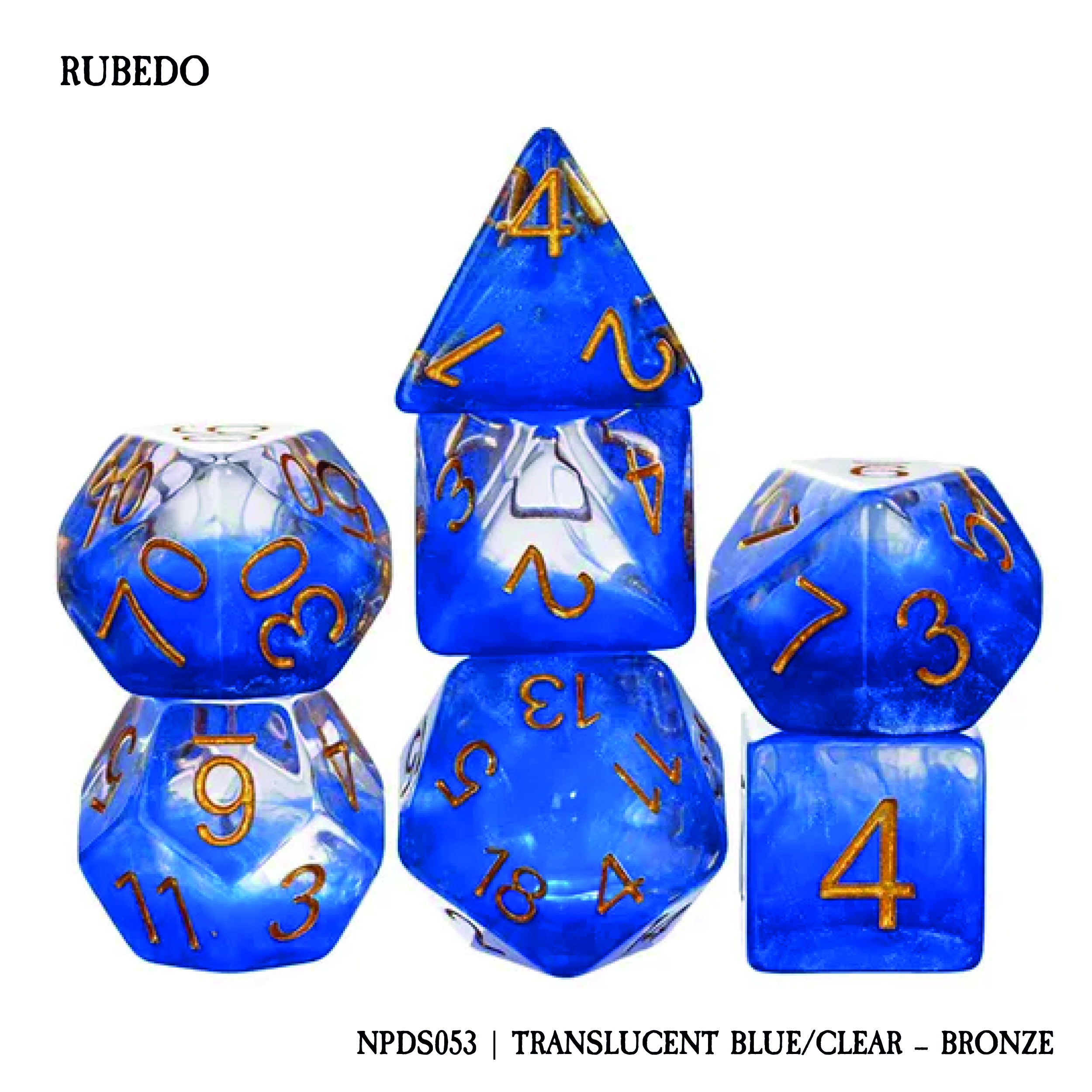 RUBEDO: TRASLUCENT BLUE/CLEAR - GOLD (NPDS053)