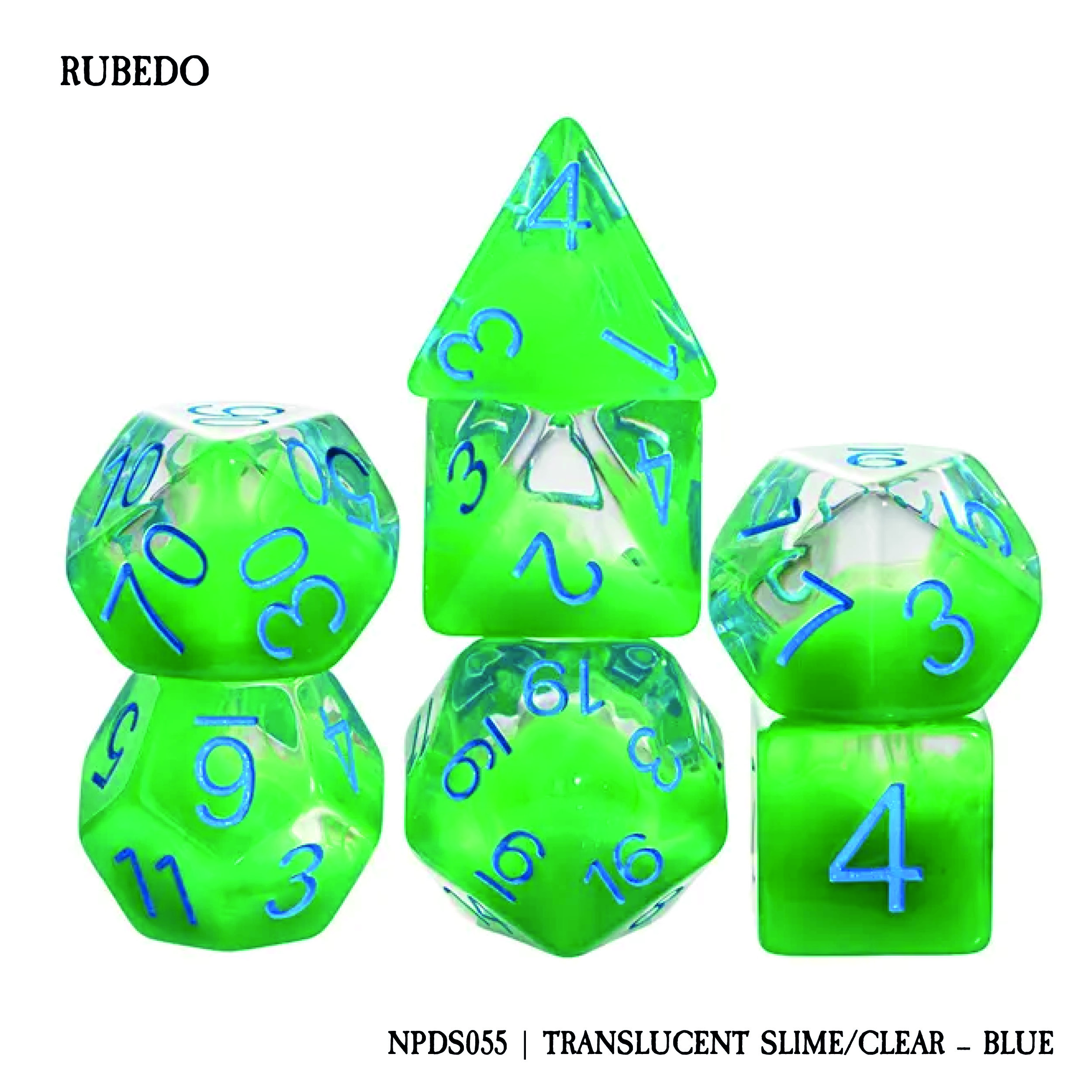 RUBEDO: TRASLUCENT SLIME/CLEAR - BLUE (NPDS055)