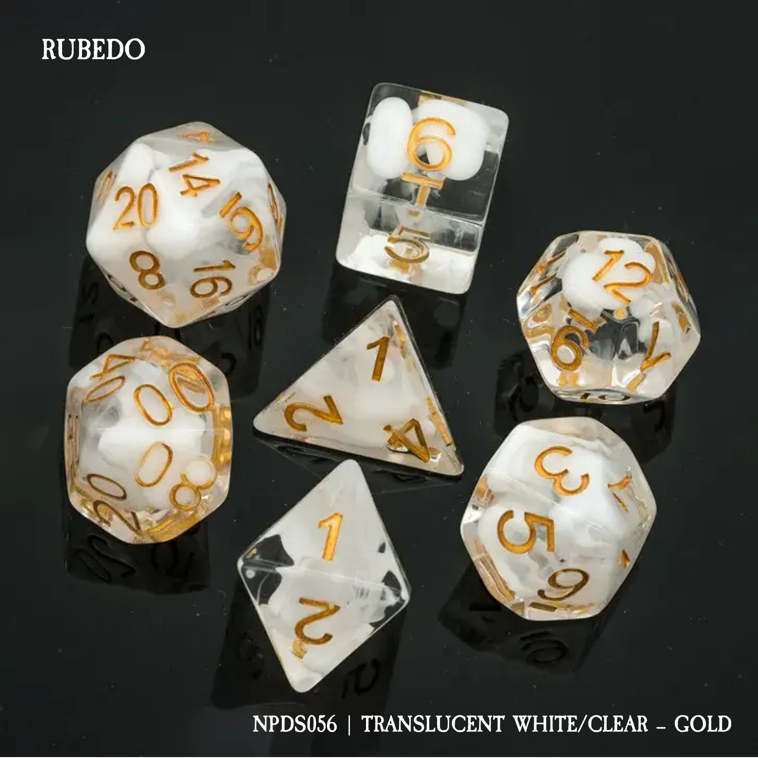 RUBEDO: TRASLUCENT WHITE/CLEAR - GOLD (NPDS056)