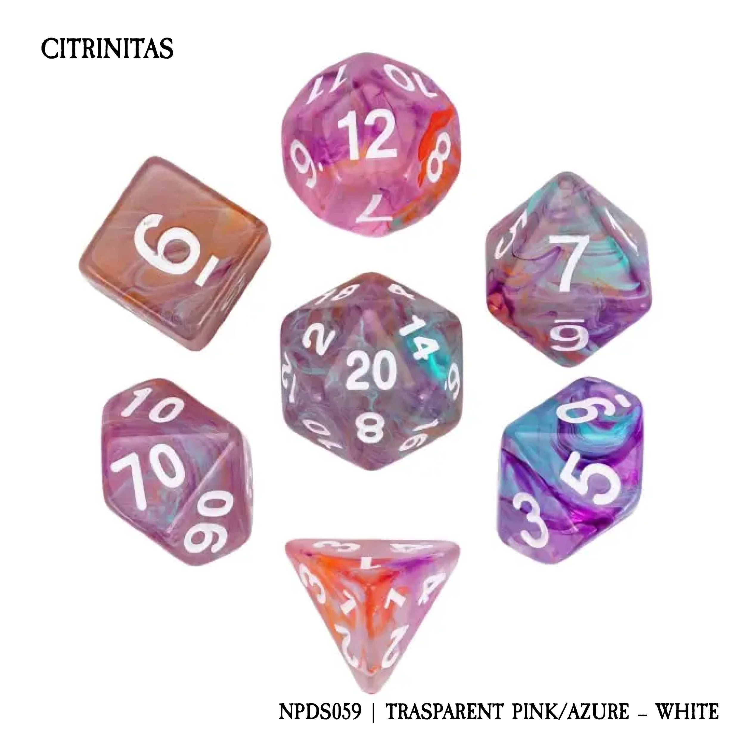 CITRINITAS: TRASPARENT PINK/AZURE - WHITE (NPDS059) CITRINITAS: TRASPARENT PINK/AZURE - WHITE (NPDS059)