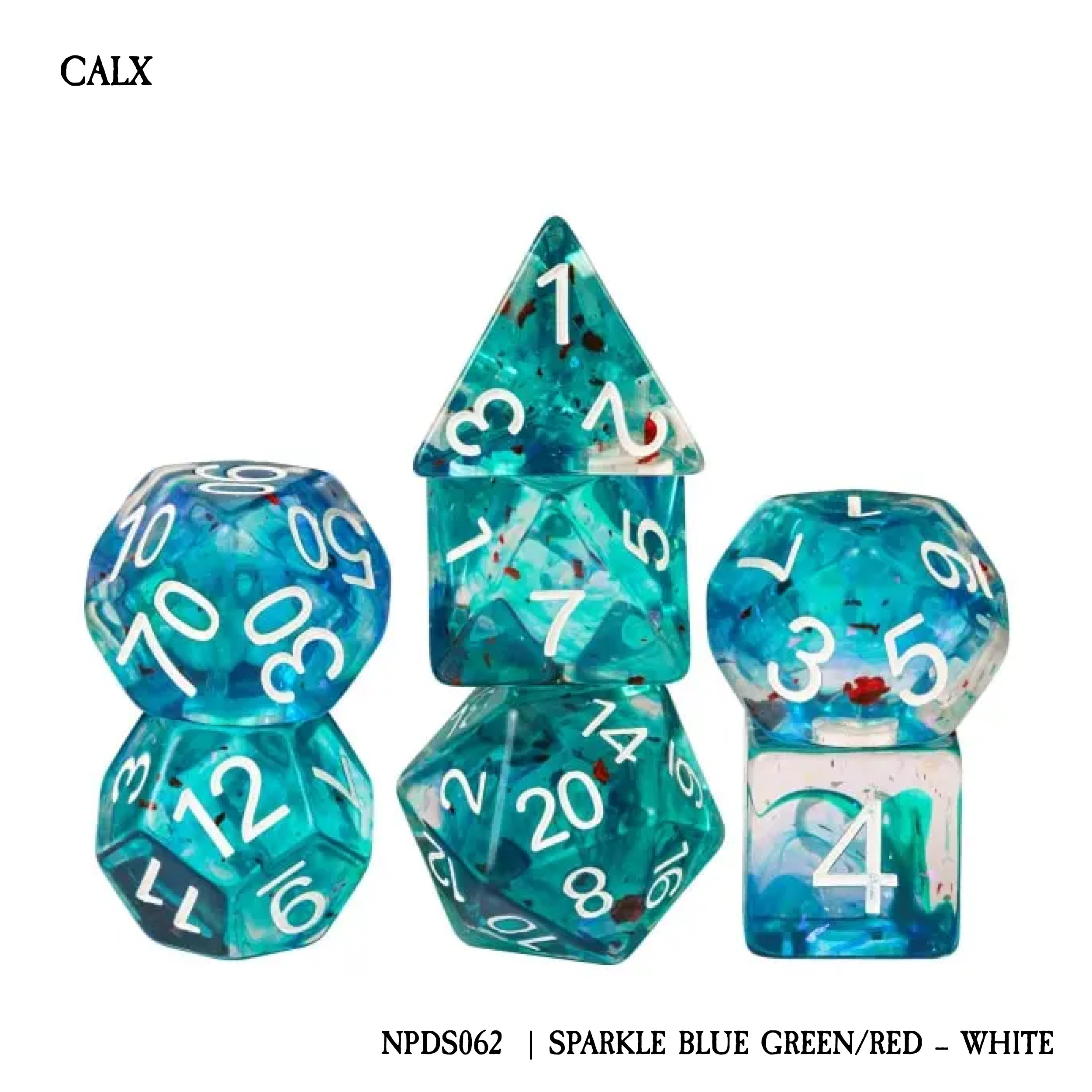 CALX: SPARKLE BLUE GREEN/RED - WHITE (NPDS062)