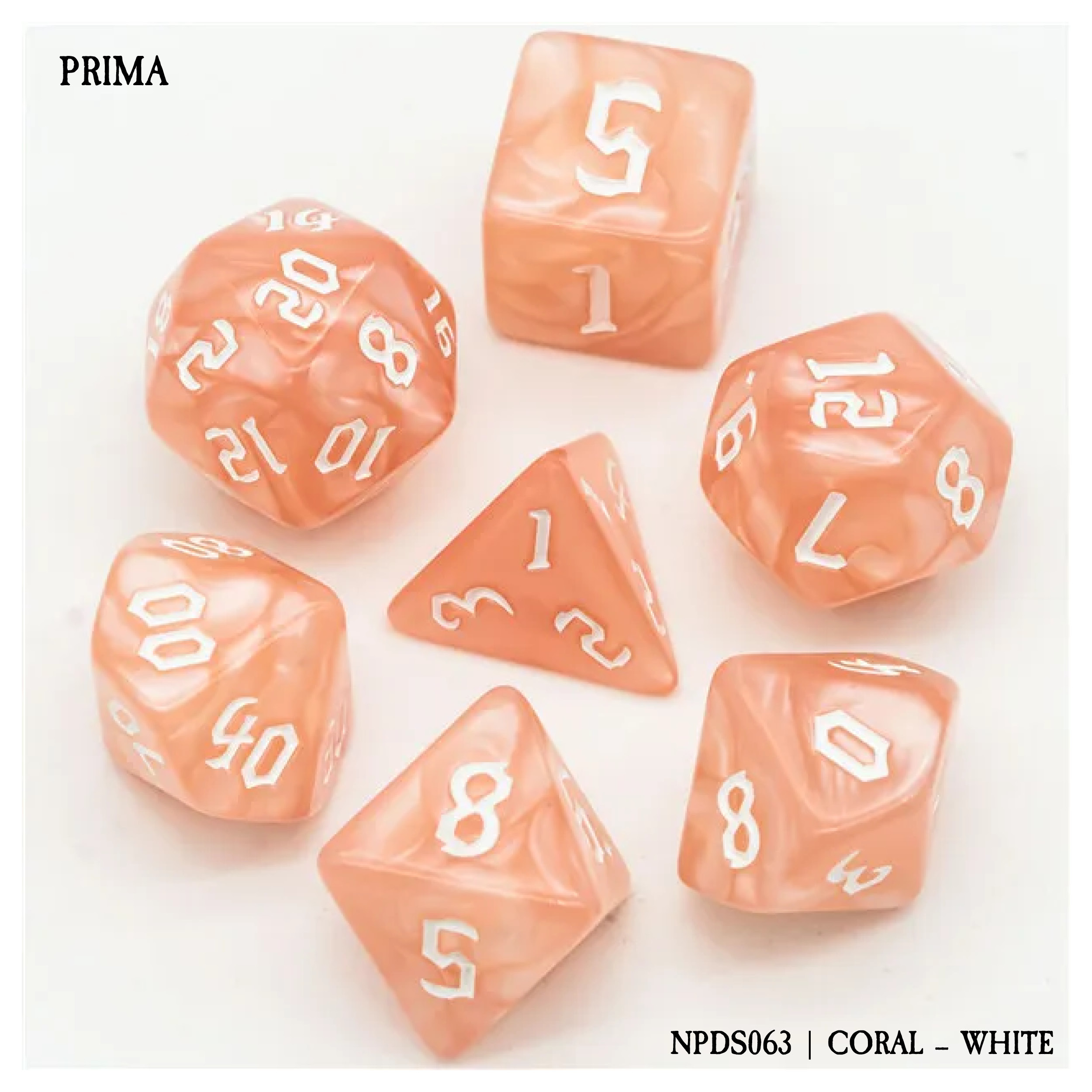 PRIMA: CORAL - WHITE (NPDS063) PRIMA: CORAL - WHITE (NPDS063)
