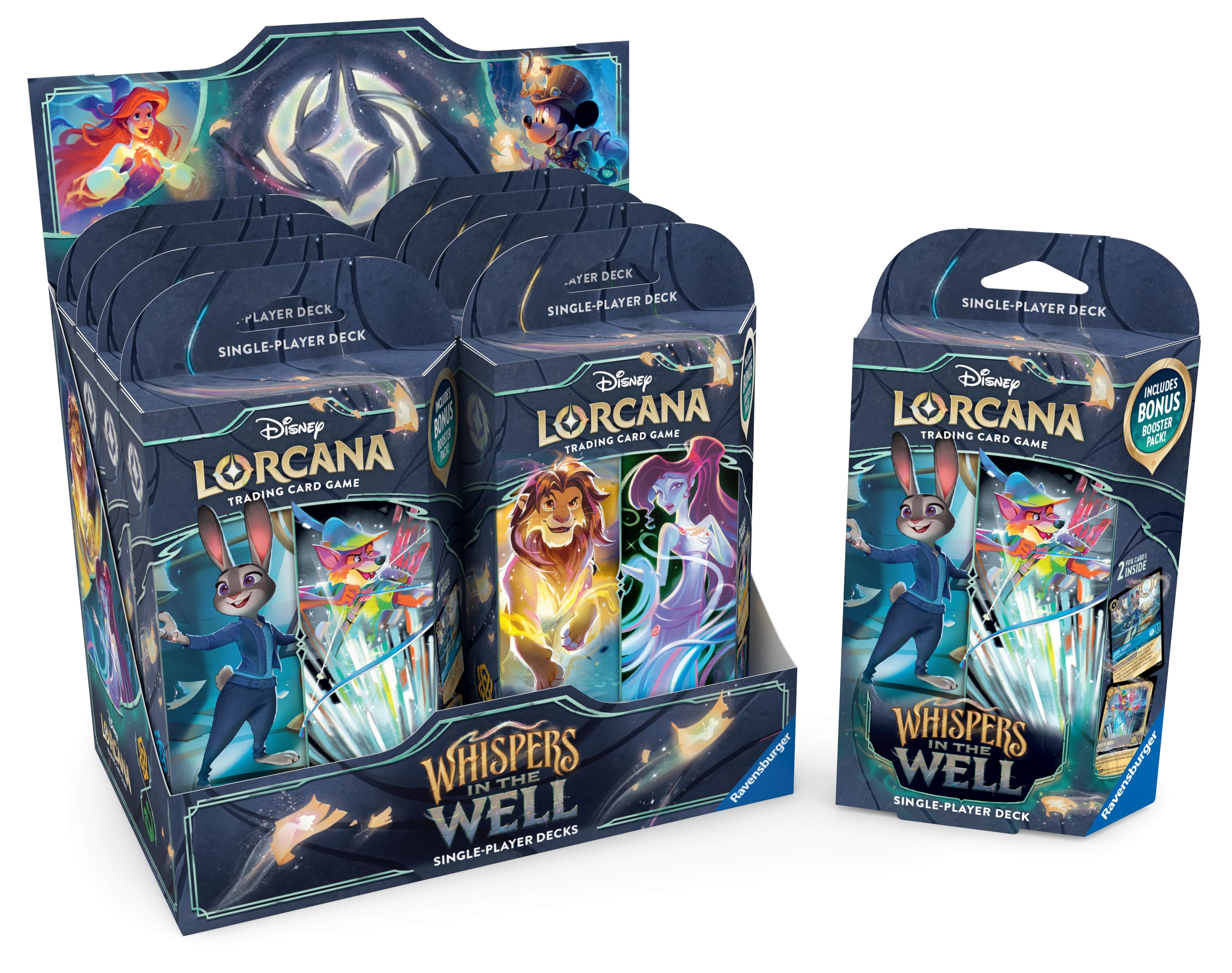 LORCANA - BOX 8 STARTER DECKS - WHISPERS IN THE WELL - ENG