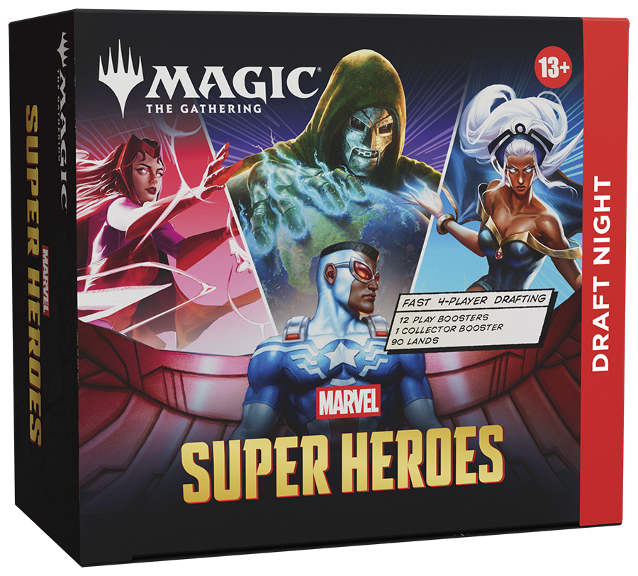 MAGIC - UNIVERSES BEYOND - MARVEL SUPERHEROES - DRAFT NIGHT BUNDLE - (BOX 12 BUSTE) - INGLESE