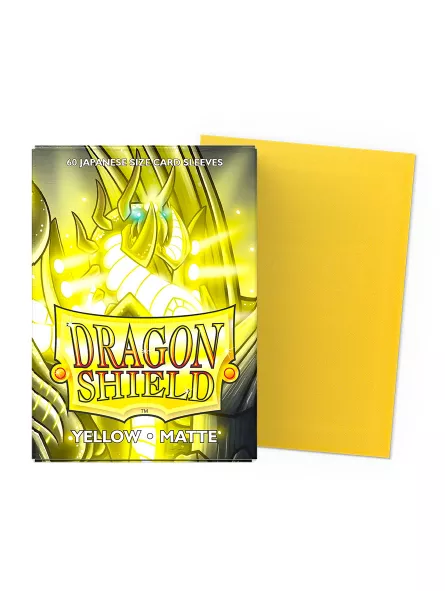 DRAGON SHIELD BUSTE PROTETTIVE MINI JAPANESE DA 60 - MATTE YELLOW AT-11114 DRAGON SHIELD BUSTE PROTETTIVE MINI JAPANESE DA 60 - MATTE YELLOW AT-11114
