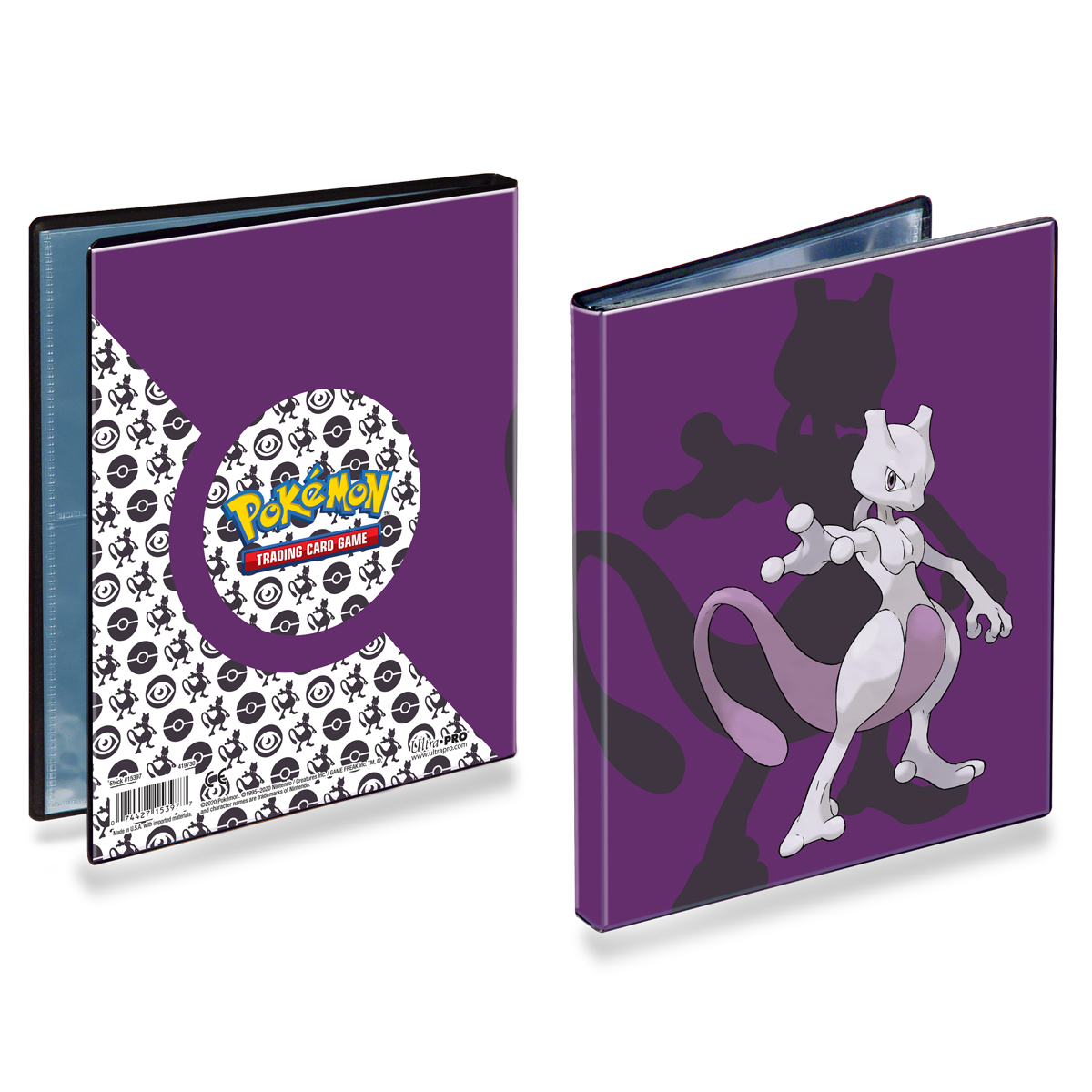 E-15397	MEWTWO 4-POCKET PORTFOLIO FOR POKEMON