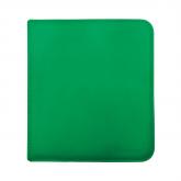 E-15741 ZIPPERED 12 POCKET PRO-BINDER GREEN