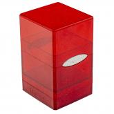 E-16013 SATIN TOWER GLITTER RED DECK BOX