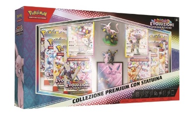 POKEMON - COLLEZIONE PREMIUM CON STATUINA - EVOLUZIONI PRISMATICHE - 1 PZ - (COD: 10030)