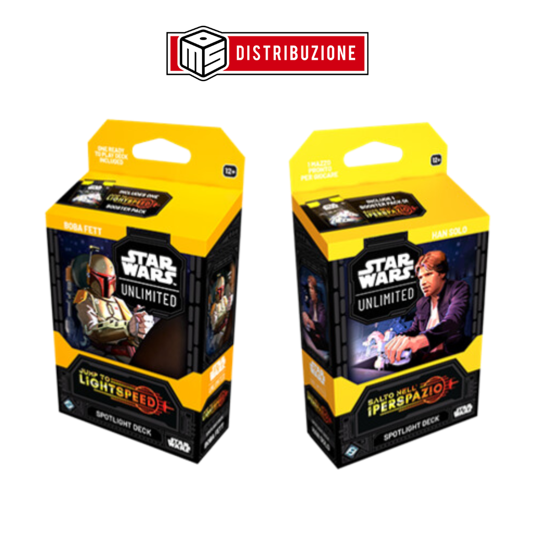 SWU - JUMP TO LIGHTSPEED -  DECK: BOBA FETT + DECK: HAN SOLO (2 MAZZI) - ENG