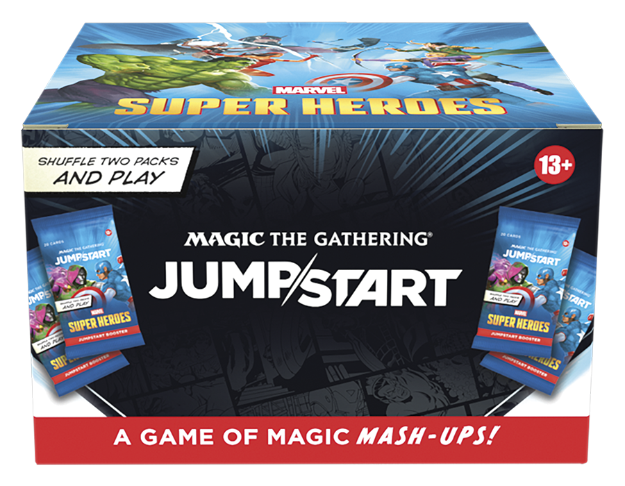 MAGIC - UNIVERSES BEYOND - MARVEL SUPERHEROES - JUMPSTART BOOSTER DISPLAY - (24 BUSTE) - INGLESE