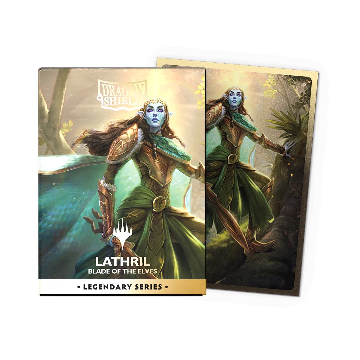DS100 SLEEVES STANDARD DUAL ART - LEGENDARY SERIES - LATHRIL, BLADE OF THE ELVES (AT-16538) DS100 SLEEVES STANDARD DUAL ART - LEGENDARY SERIES - LATHRIL, BLADE OF THE ELVES (AT-16538)