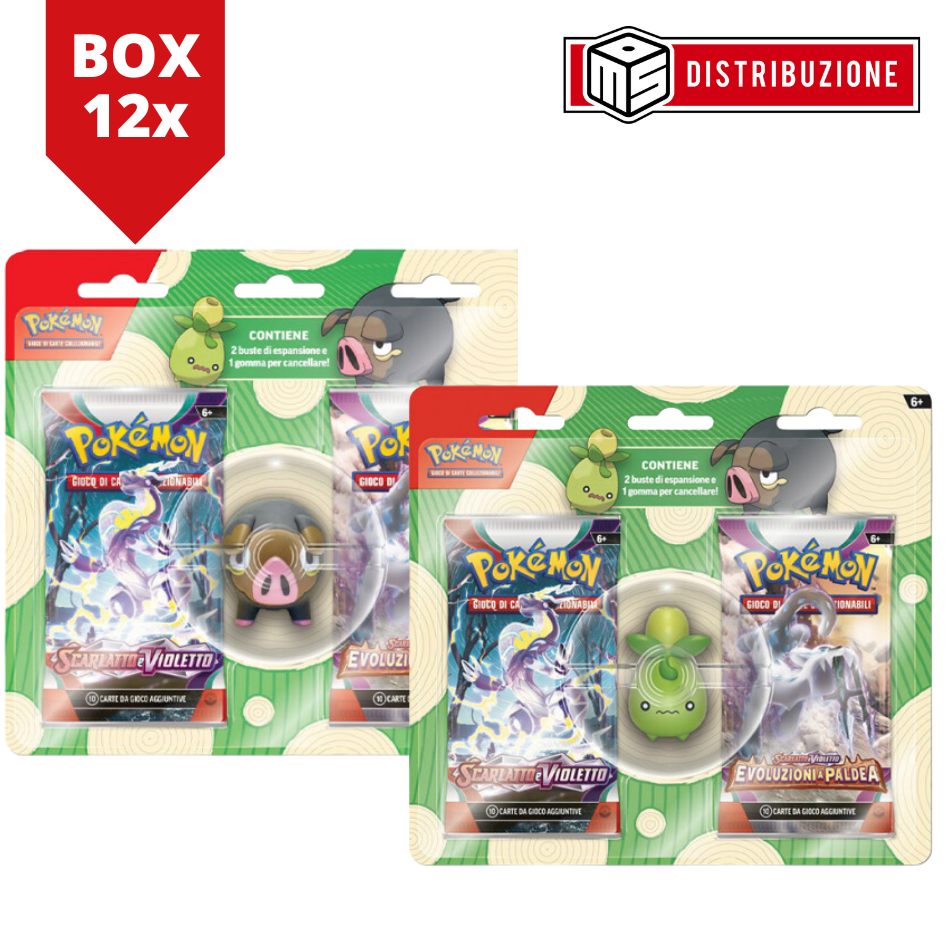 POKEMON - BACK TO SCHOOL BLISTER + GOMMA LECHONK/SMOLIVE - BOX 12 PZ (COD: 60358)