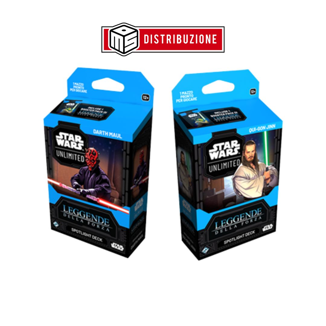 SWU - LEGENDS OF THE FORCE -  DECK: DARTH MAUL + DECK: QUI GON JINN (2 MAZZI) - ENG