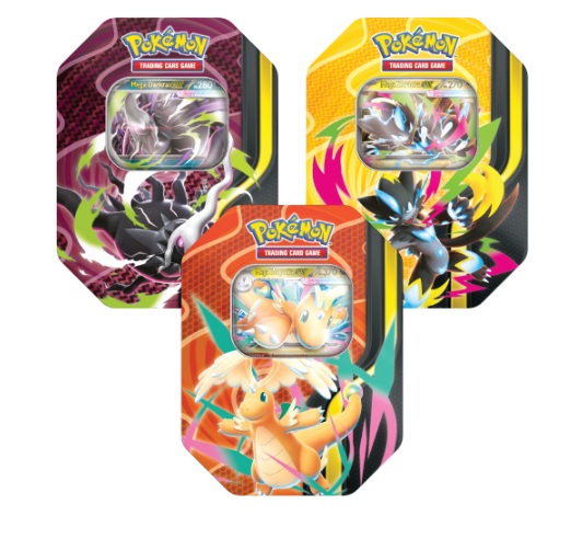 POKEMON - TIN DA COLLEZIONE MEGAFORZE - (CASSA 6 PZ) COD: 10411 POKEMON - TIN DA COLLEZIONE MEGAFORZE - (CASSA 6 PZ) COD: 10411