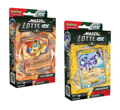 POKEMON - MAZZI LOTTE EX - MIRAIDON EX E VICTINI EX - (6PZ) COD: 61487