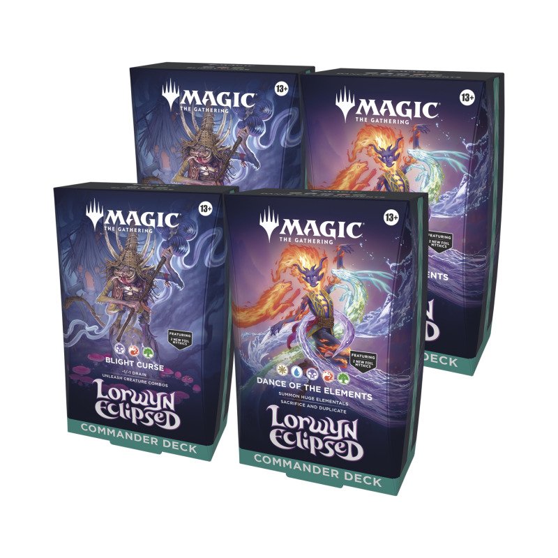 MAGIC - LORWYN ECLIPSED - COMMANDER DECK DISPLAY - (BOX 4 PZ) - INGLESE