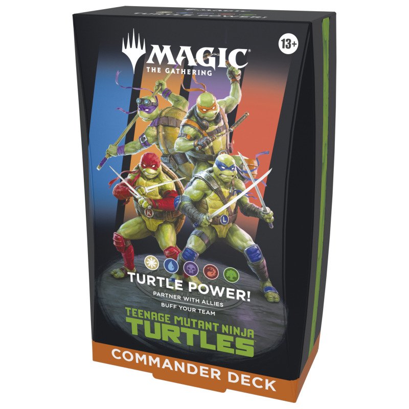 MAGIC - UNIVERSES BEYOND - TMNT - COMMANDER DECK DISPLAY - (BOX 4 PZ) - INGLESE