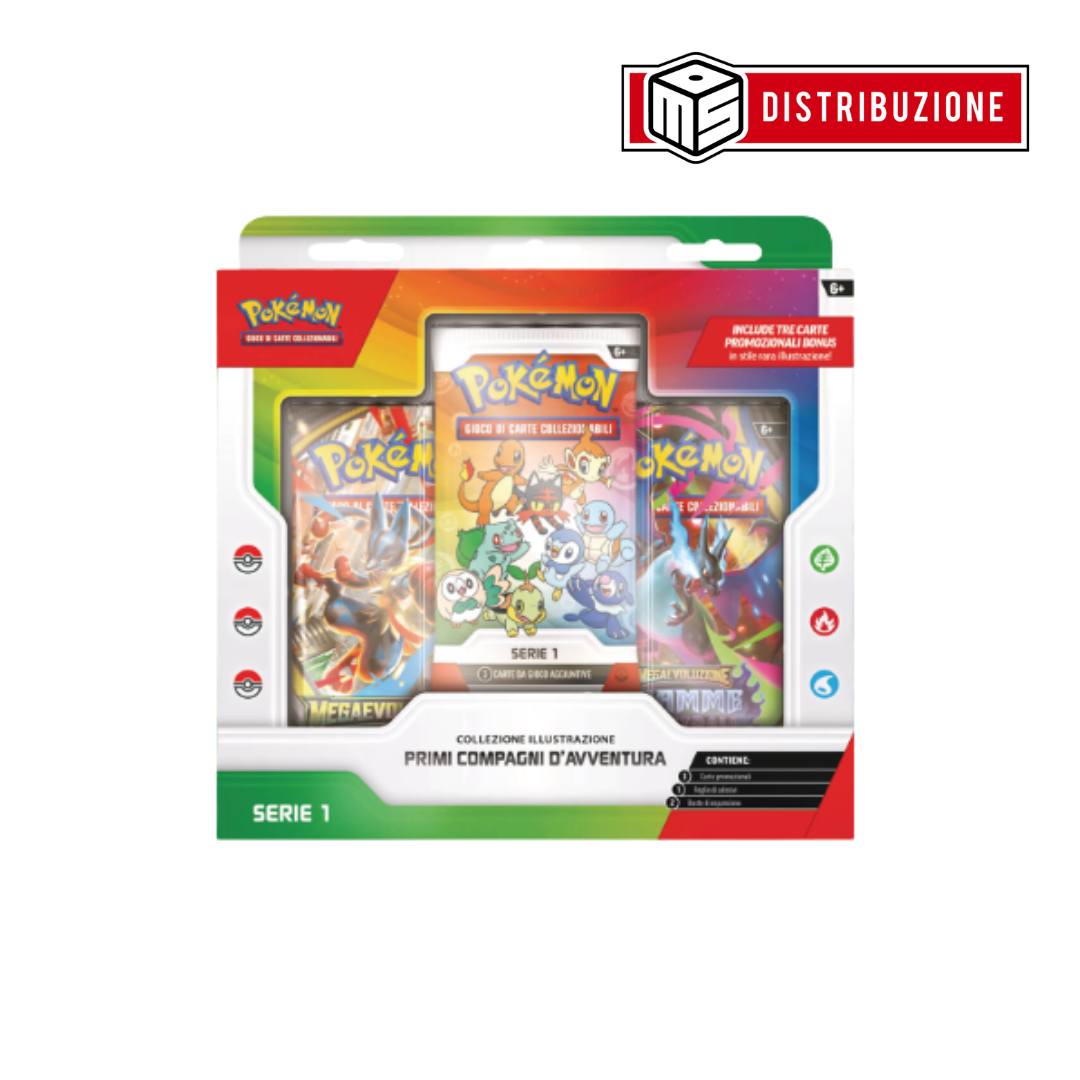 POKEMON - COLLEZIONE ILLUSTRAZIONE PRIMI COMPAGNI D'AVVENTURA - (1PZ) COD: 10358