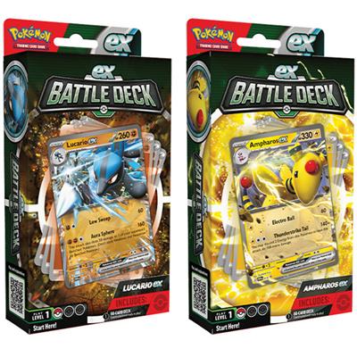 POKEMON - EX BATTLE DECK LUCARIO/AMPHAROS - BOX 6PZ (COD.PK60287)