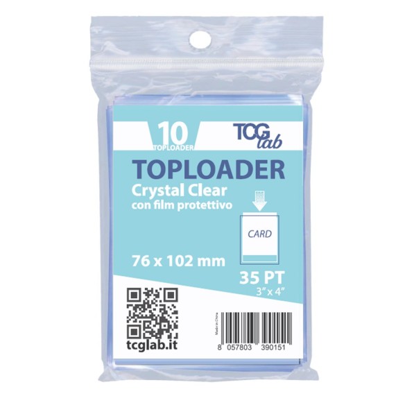 TCGLAB - BOX 10 TOPLOADER PREMIUM - CRYSTAL CLEAR - (TL029) TCGLAB - BOX 10 TOPLOADER PREMIUM - CRYSTAL CLEAR - (TL029)