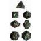 25310 SPECKLED POLYHEDRAL EARTH 7-DADI SET