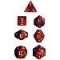 25323 SPECKLED POLYHEDRAL MERCURY 7-DADI SET