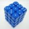 25806 OPAQUE 12MM D6 BLUE/WHITE SET (36 DADI)