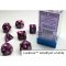 30025 LUSTROUS AMETHYST/WHITE 7-DADI SET