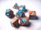 26453 GEMINI POLYHEDRAL COPPER-TEAL/SILVER 7-DADI SET