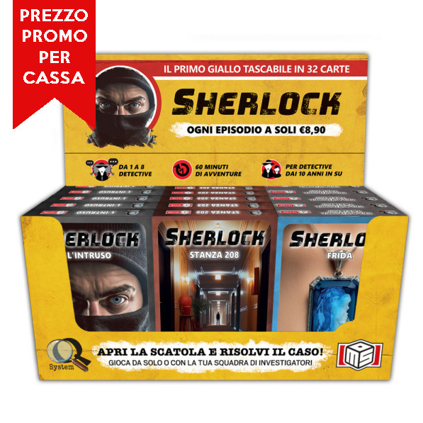 SHERLOCK - SERIE 4 - ESPOSITORE DA BANCO DA 15 PZ (PROMO PER 10 BOX)