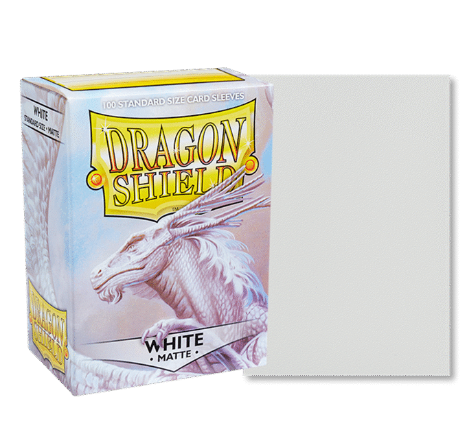 DRAGON SHIELD BUSTE PROTETTIVE STANDARD DA 100 - MATTE WHITE AT-11005 DRAGON SHIELD BUSTE PROTETTIVE STANDARD DA 100 - MATTE WHITE AT-11005